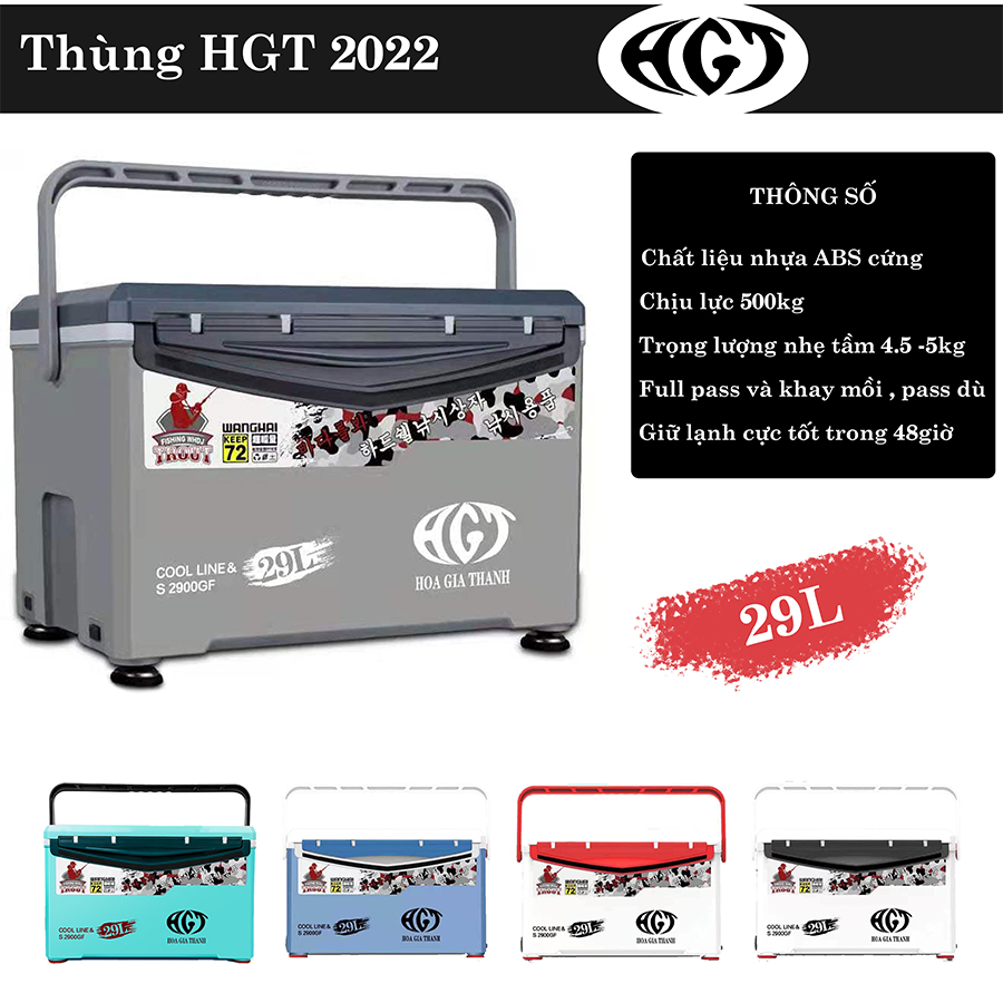 Thùng câu HGT loại mới 2022